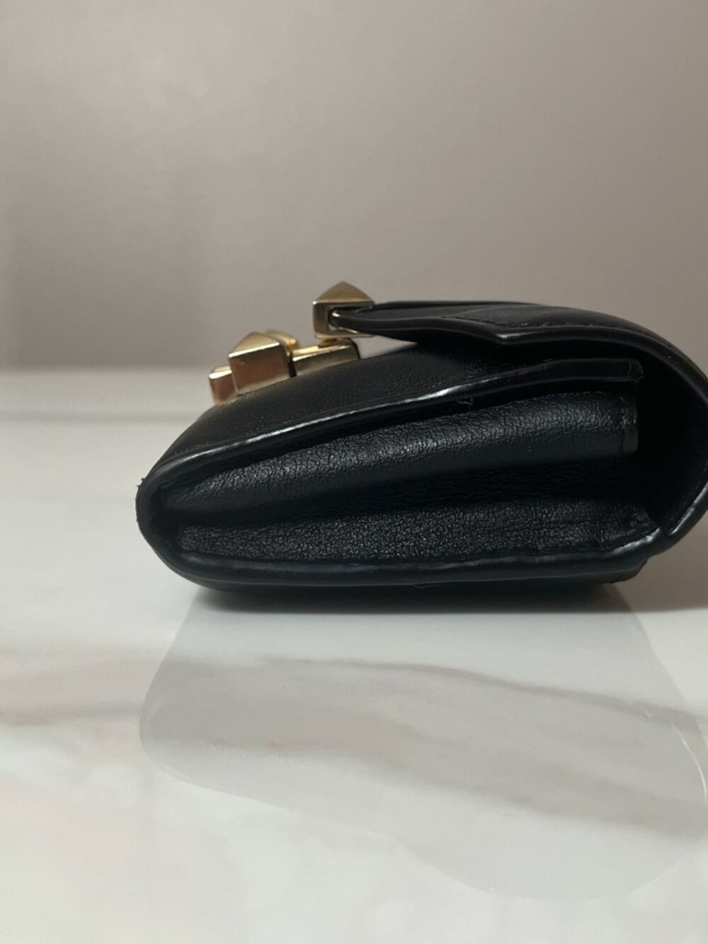Michael Kors Whitney Small Black Leather Chain Wallet - Picture 7 of 10